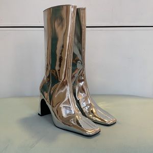 Zara Silver boot